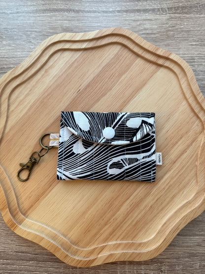 Quilted mini snap pouch
