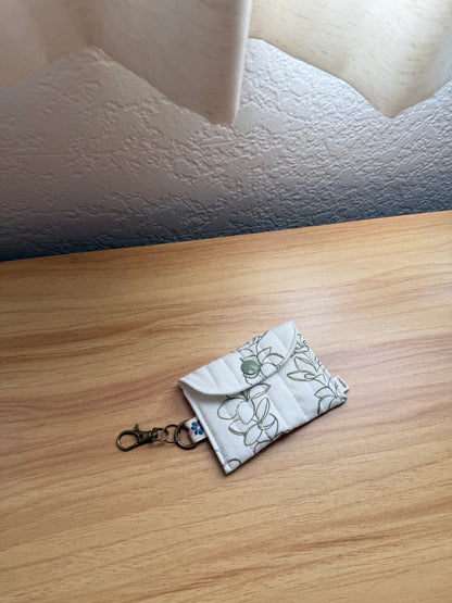 Quilted mini snap pouch