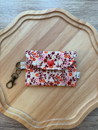 Quilted mini snap pouch