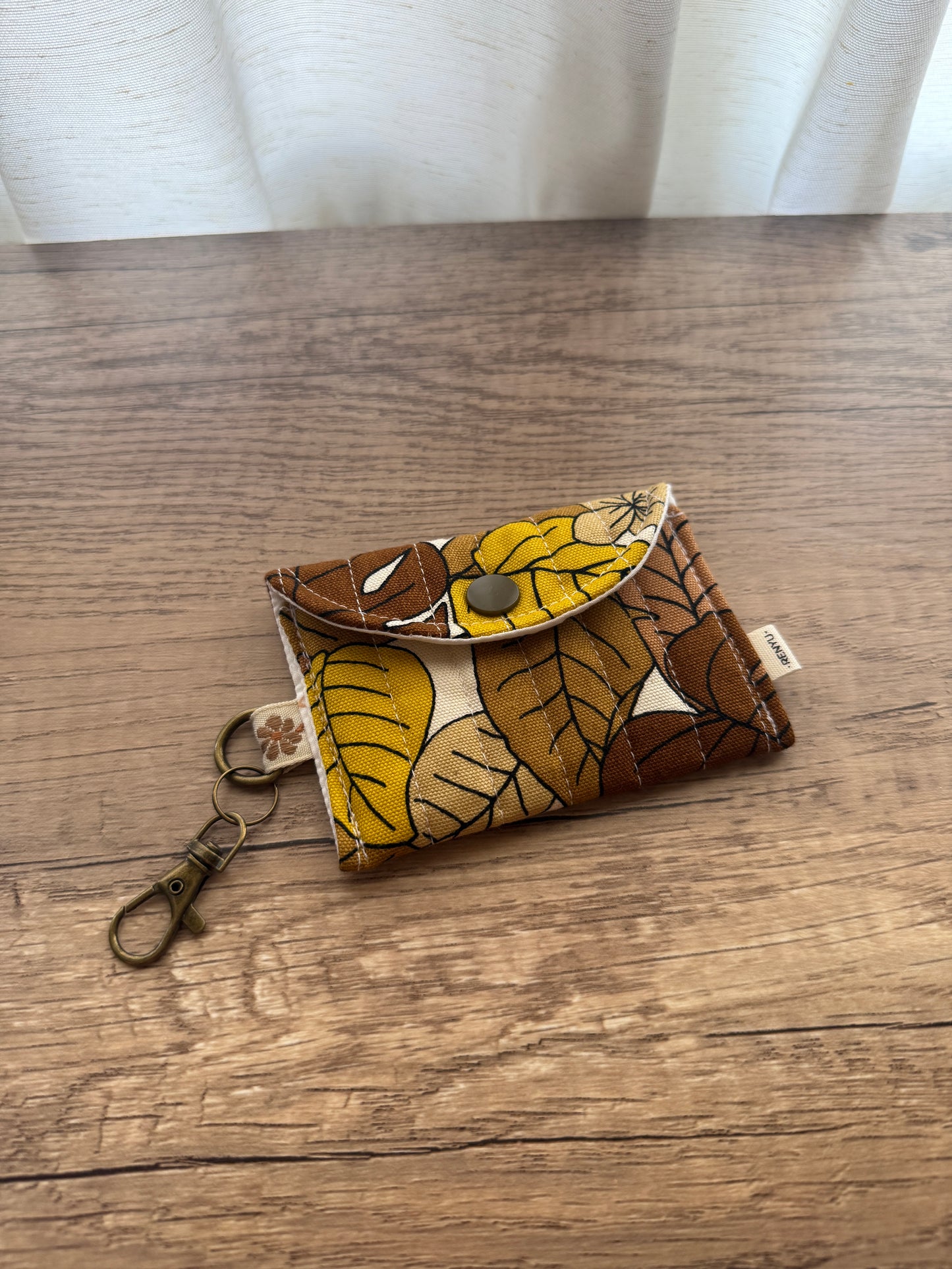 Quilted mini snap pouch