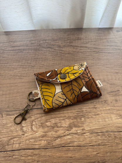 Quilted mini snap pouch