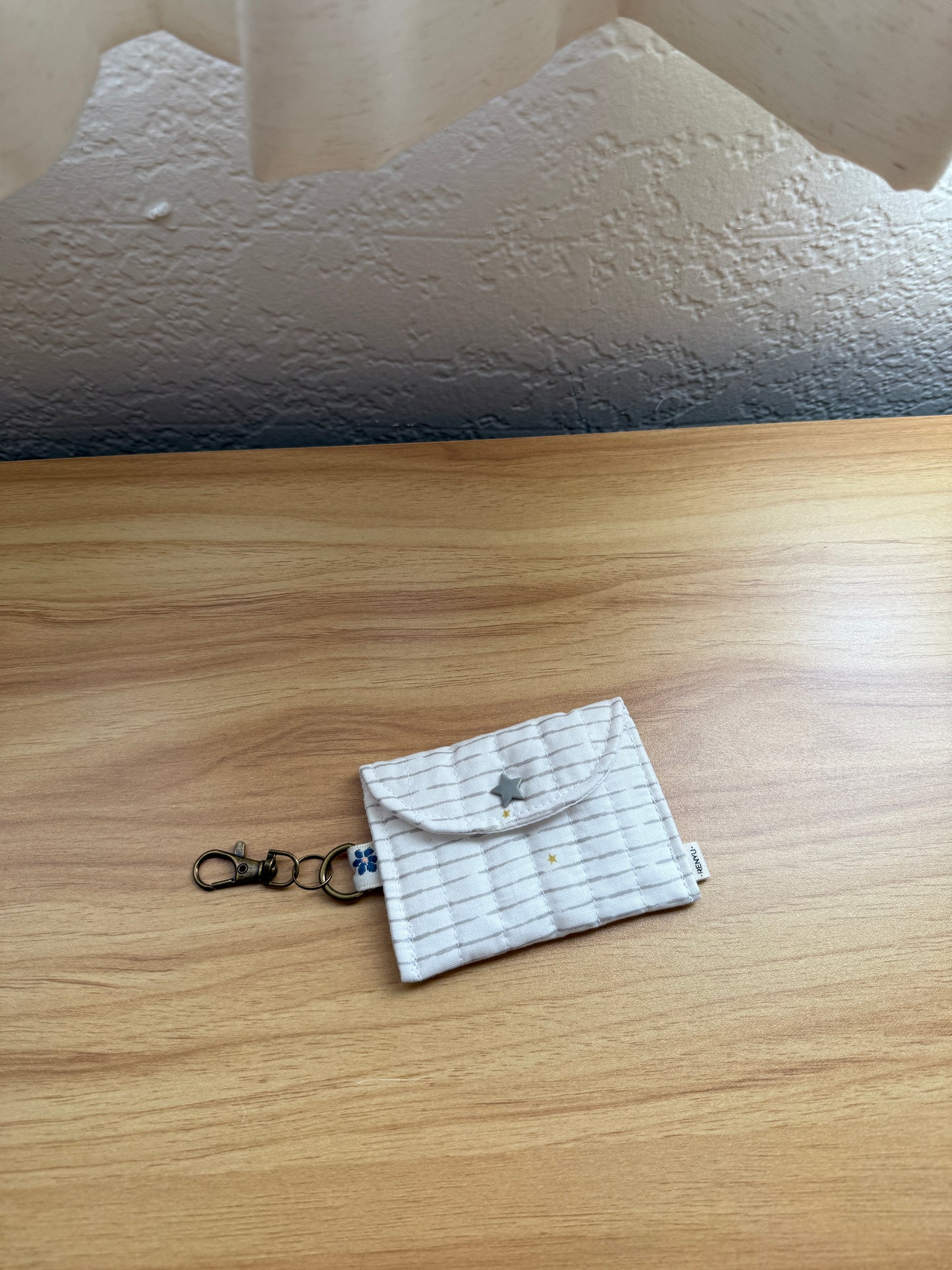 Quilted mini snap pouch