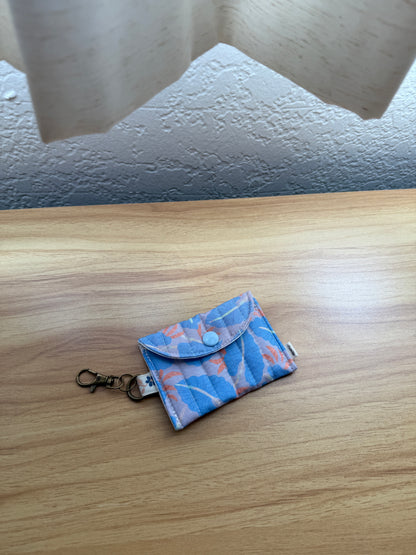 Quilted mini snap pouch